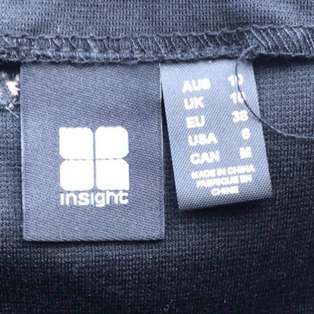 💜Insight Size 6 Black Faux Suede Mini Skirt Zipp - Picture 5 of 6